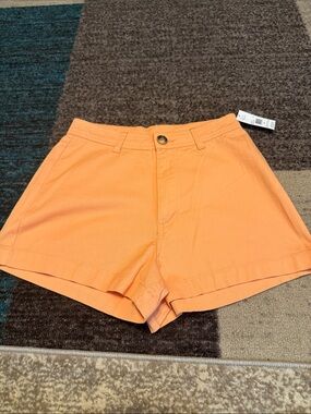 Billabong Women's High Waist Side Kick Coral-Orange Shorts